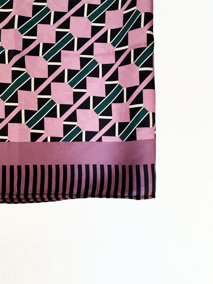Pañuelo Geométrico Morado