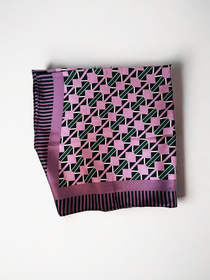 Pañuelo Geométrico Morado