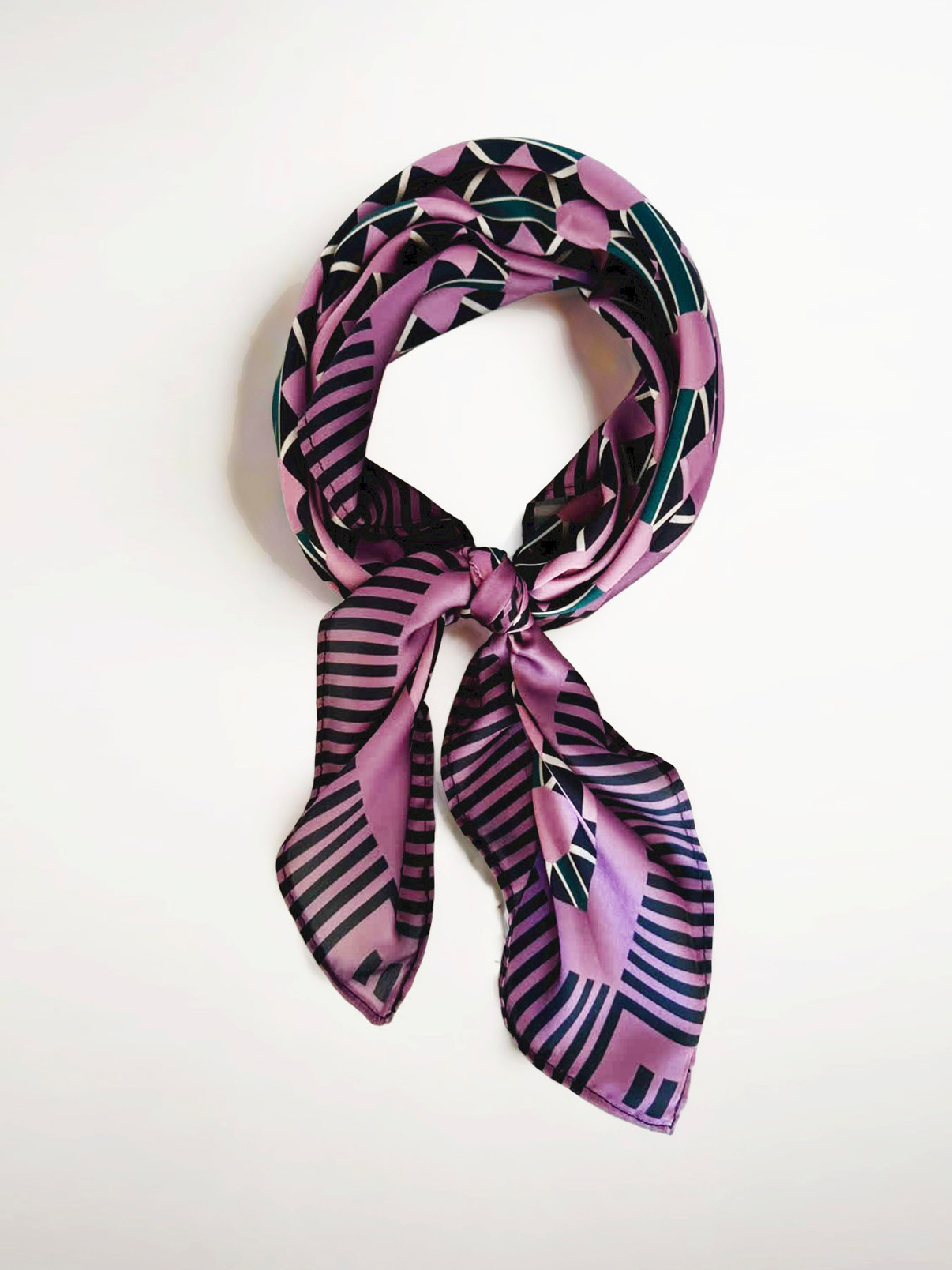 Pañuelo Geométrico Morado