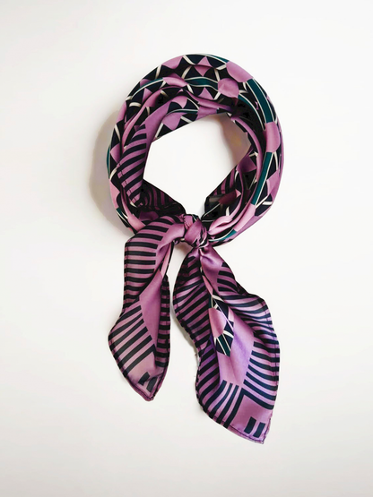 Pañuelo Geométrico Morado
