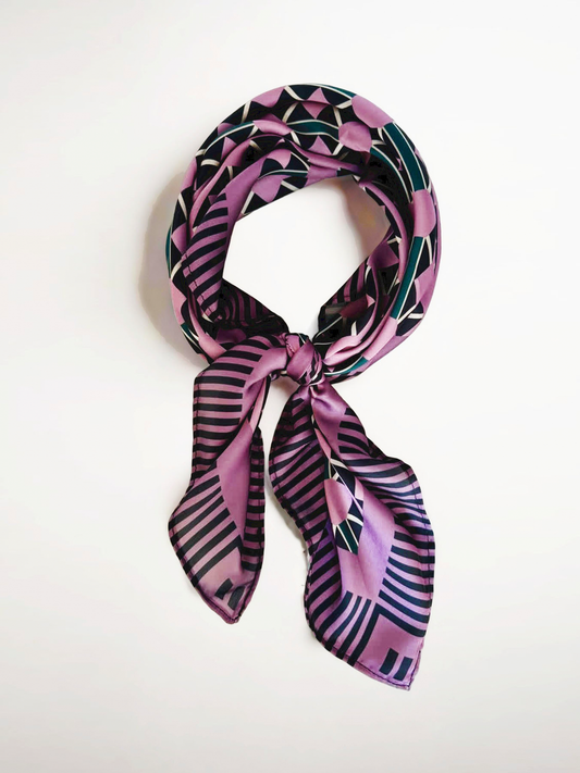 Pañuelo Geométrico Morado